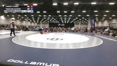 110 lbs Quarters - Brielynn Jackson, Greater Heights Wrestling vs Audrey Flores, Raw Wrestling Club