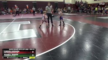 SPW-12 lbs Cons. Round 1 - Carson Goedken, East Buchanan Mat Club vs Russell Riniker, Alburnett Mat Pack