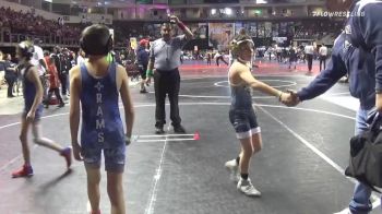 65 lbs Quarterfinal - Violet Christner, Bayfield Wolverines vs James Risley, Rio Rancho Jr Wrestling