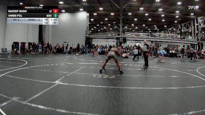 120 lbs Round 2 (4 Team) - Owen Fol, North Hunterdon WC vs Nazeef Bush, Colonial Pride