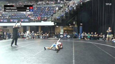 75 lbs 1st Place Match - Luke Taussig, Greater Heights Wrestling vs Brock Taylor, Quest School Of Wrestling