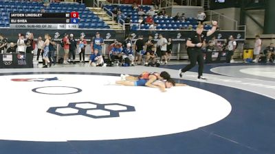 113 lbs Cons. Sub-rd Of 32 - Jayden Lindsley, Montana vs Eli Shea, Connecticut