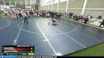 140 lbs Quarterfinal - Paxton Purcell, INWTC vs Ellis Byers, Salem Elite Mat Club