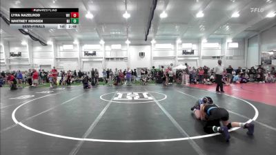 87.8-95.2 lbs Semifinal - Lyra Nazelrod, WV vs Whitney Hensen, MI