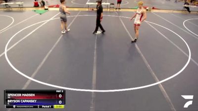 165 lbs Cons. Round 4 - Spencer Madsen, WI vs Bryson Capansky, IL