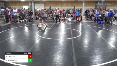 I 90 lbs Round Of 16 - Evan Lark, Exeter vs Bailey Rowles, North Rose