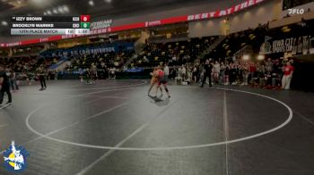 155 lbs 13th Place Match - Brooklyn Warnke, Charles City vs Izzy Brown, Iowa City High