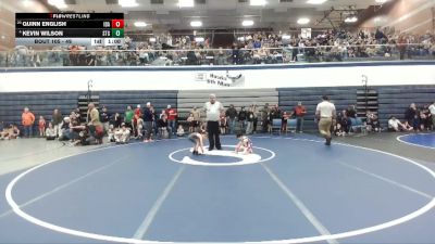 49 lbs Champ. Round 1 - Quinn English, Idaho vs Kevin Wilson, Small Town Grims