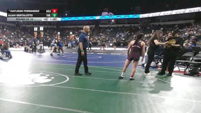 100 lbs Round Of 16 - Kayliegh Fernandez, Golden West (CS) vs Aliah Bertalotto, Turlock (SJ)