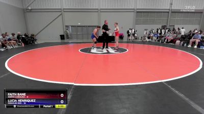 145 lbs Semis & 1st Wrestleback (8 Team) - Faith Bane, North Carolina vs Lucia Henriquez, Missouri Red