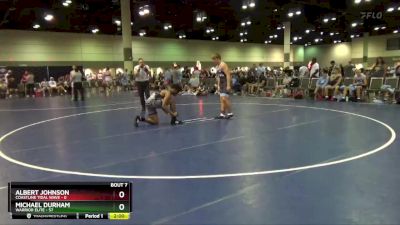 182 lbs Round 3 (6 Team) - Albert Johnson, Coastline Tidal Wave vs Michael Durham, Warrior Elite