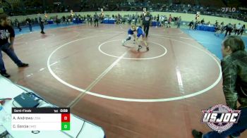 80 lbs Semifinal - Alexander Andrews, Legacy Wrestling Club vs Christian Garcia, Checotah Matcats