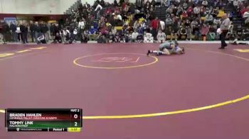 113 lbs Champ. Round 2 - Tommy Link, Malvern Prep vs Braden Hahlen, Cuyahoga Valley Christian Academy