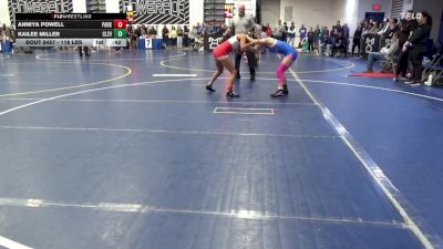 118 lbs Consy 7 - Anniya Powell, Parkersburg-WV vs Kailee Miller, Cleveland-TN
