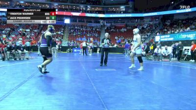 1A-285 lbs Champ. Round 2 - Trenton Warner, Nodaway Valley vs Jace Pedersen, South Central Calhoun