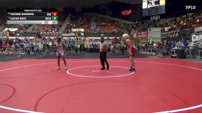 120 lbs 3rd Place Match - Tucker Saferite, Rose Hill vs Lucas Batz, Holton Hs