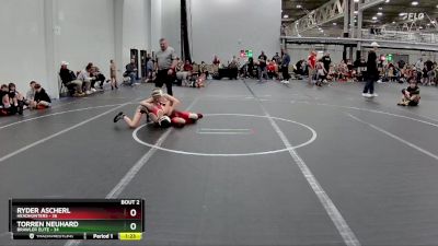 88 lbs Semis (4 Team) - Ryder Ascherl, Headhunters vs Torren Neuhard, Brawler Elite