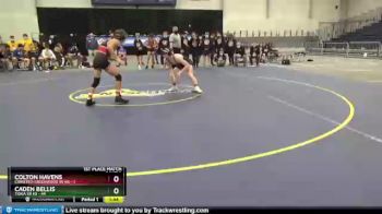 132 lbs Finals (4 Team) - Caden Bellis, Tioga Sr HS vs Colton Havens, Canisteo-Greenwood Sr HS