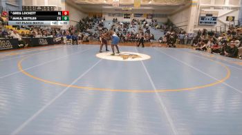 285 lbs 1st Place Match - Greg Lockett, Milford Senior vs Jahlil Settles, St Georges Tech HS