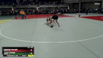 130 lbs Cons. Round 1 - Mayson Walker, Bagley vs Aiden Timmer, Adrian