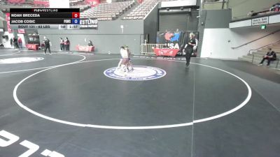 117 lbs Semis - Noah Breceda vs Jacob Cosic, Peterson Grapplers Wrestling Club