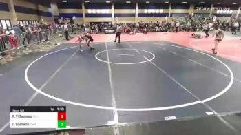 95 lbs Round Of 16 - Rikki Villasenor, Silverback WC vs Zack Samano, Chino WC