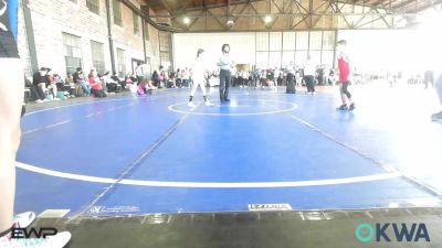 70-73 lbs Rr Rnd 3 - Gatlin Correa, Fort Gibson Youth Wrestling vs Olivia Ward, Keystone Kids Wrestling Club