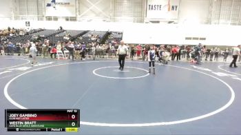 88 lbs Cons. Round 5 - Westin Bratt, Cato Blue Devils Wrestling vs Joey Gambino, Club Not Listed