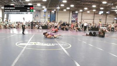 132 lbs Rr Rnd 3 - Kylie Benoit, Indiana Outlaws Purple vs Sophia Slaughter, 5forty Lady Brawlers