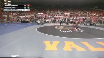 175 lbs Cons. Round 1 - Dodge Browning, Osawatomie HS vs Elijah Clobes, Eudora HS