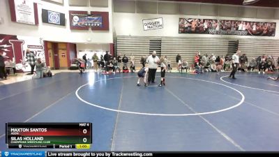 67 lbs Champ. Round 1 - Maxton Santos, Agon vs Silas Holland, Champions Wrestling Club