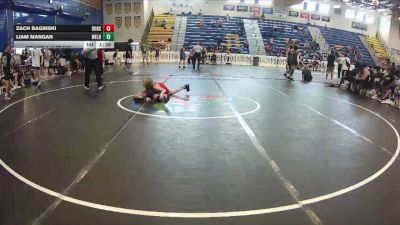 106 lbs Round 5 (8 Team) - Liam Mangan, Wellington Black vs Zach Baginski, Alpha Dogs