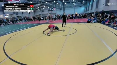 135 lbs Round 4 - Arian Maestas, Westlake Youth Wrestling Club vs Sebastian Corral, Hornet Wrestling Club