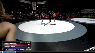 100 lbs Placement (12 Team) - Angelina Borelli, SJWA vs Addison Jones, SCVWA