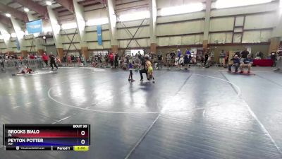 56 lbs Quarterfinal - Brooks Bialo, PA vs Peyton Potter, WY