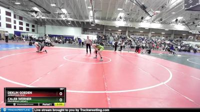 197 lbs Champ. Round 2 - Deklin Goeden, Jamestown (N.D.) vs Caleb Werner, Providence (Mont.)