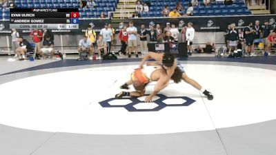 132 lbs Cons. Rd Of 32 - Evan Ulrich, West Virginia vs Andrew Gomez, Pennsylvania