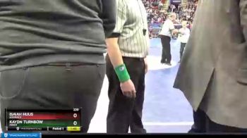 220 lbs 1st Place Match - Isaiah Huus, Bismarck vs Kaydn Turnbow, Minot