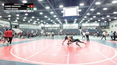 165 lbs Champ. Round 3 - Tyree Graham, Gladiator Wrestling Club vs Gabriel Hightower, Brewton-Parker (GA)