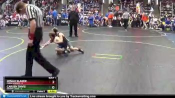 54 lbs Round 1 (4 Team) - Jonah Slager, Cedar Springs vs Carsen Davis, Harper Creek