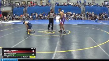 160 lbs Round 1 (4 Team) - Micah Lemaota, Father Ryan vs Peyton Sapp, West Forsyth