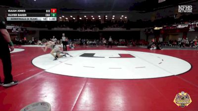 120 lbs Semifinals (8 Team) - Isaiah Jones, BIXBY vs Oliver Baker, EDMOND NORTH