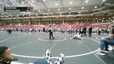 76 lbs 1st Place Match - Hayden Soloman, WTC vs Eliace Majka, Black Fox