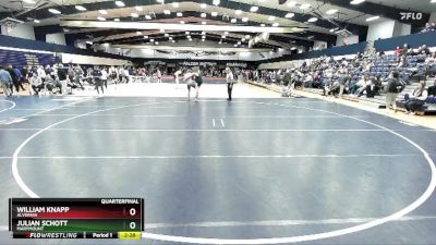 174 lbs Quarterfinal - Julian Schott, Marymount vs William Knapp, Alvernia