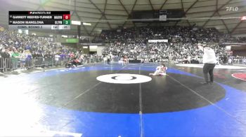 Boys 2A 120 lbs Cons. Round 2 - Garrett Reeves-Turner, Marysville Pilchuck vs Mason Manglona, Olympic