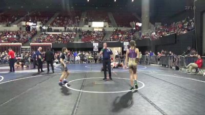 114 lbs Champ. Round 1 - Stella Wahl, Cut Bank vs Ainsley Loftsgaard, Glasgow Wrestling Club