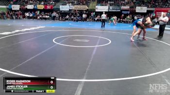 189 lbs Cons. Semi - Ryder Magneson, Nome High School vs James Stickler, Haines High School