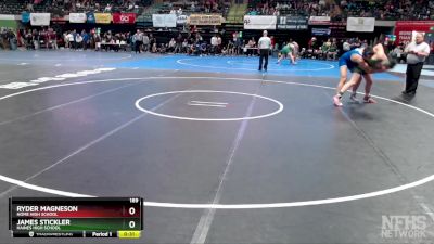 189 lbs Cons. Semi - Ryder Magneson, Nome High School vs James Stickler, Haines High School