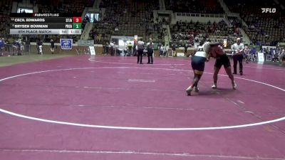 1A-4A 215 5th Place Match - Brysen Bowman, Prattville Christian Academy vs Cecil Edwards, St James