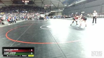 Girls 1B/2B/1A/2A 170 Cons. Round 2 - Gabby Cortes, Mount Baker (Girls) vs Thalia Gallegos, Othello (Girls)